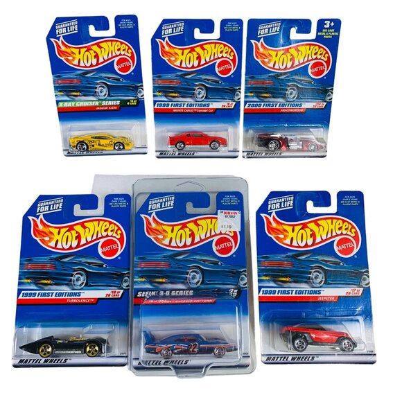 Hot Wheels Lot of 6 Die Cast Jeepster Monte Carlo Jaguar First Editions and More - Picture 15 of 15